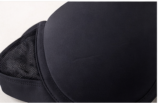 Padded Mesh Side Push-Up Bra