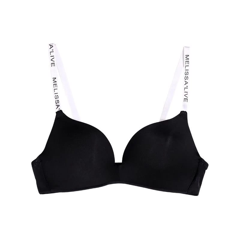 Secret Blush Seamless Strap Wireless Push Up Bralette with Panty