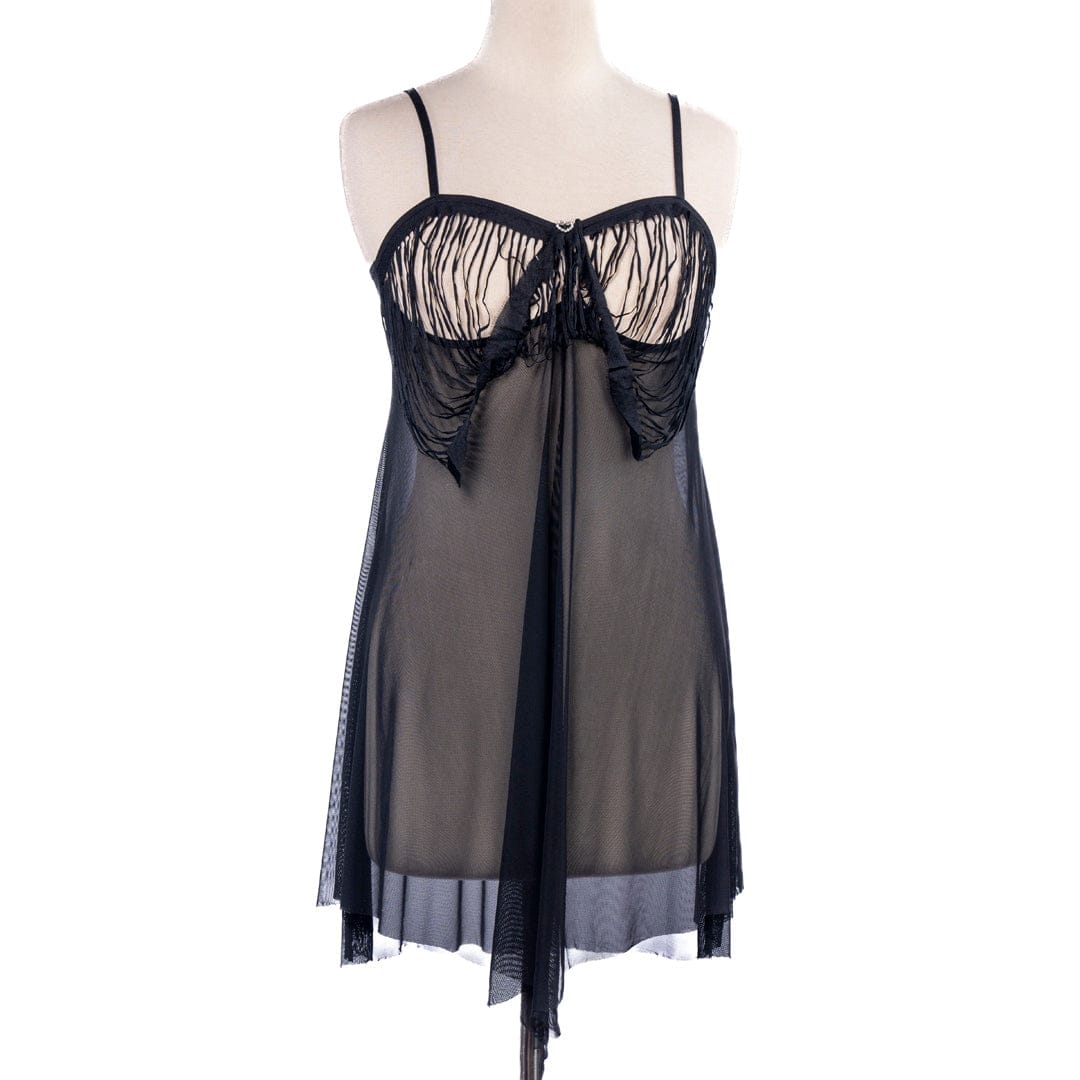 Secret Blush Net 2-Piece Short Lingerie