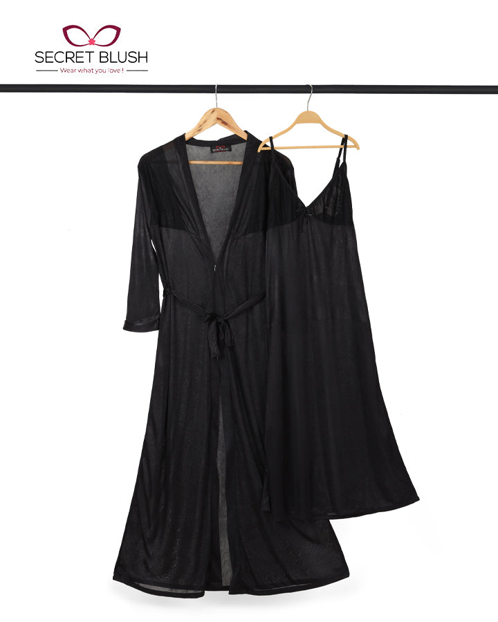 Secret Blush 2 Pieces Silk Nighty