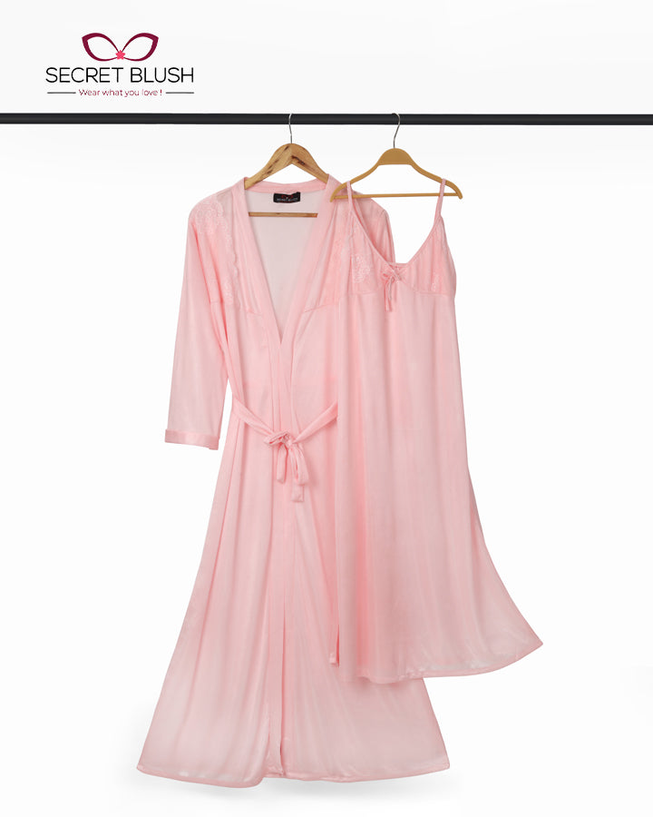 Secret Blush 2 Pieces Silk Nighty