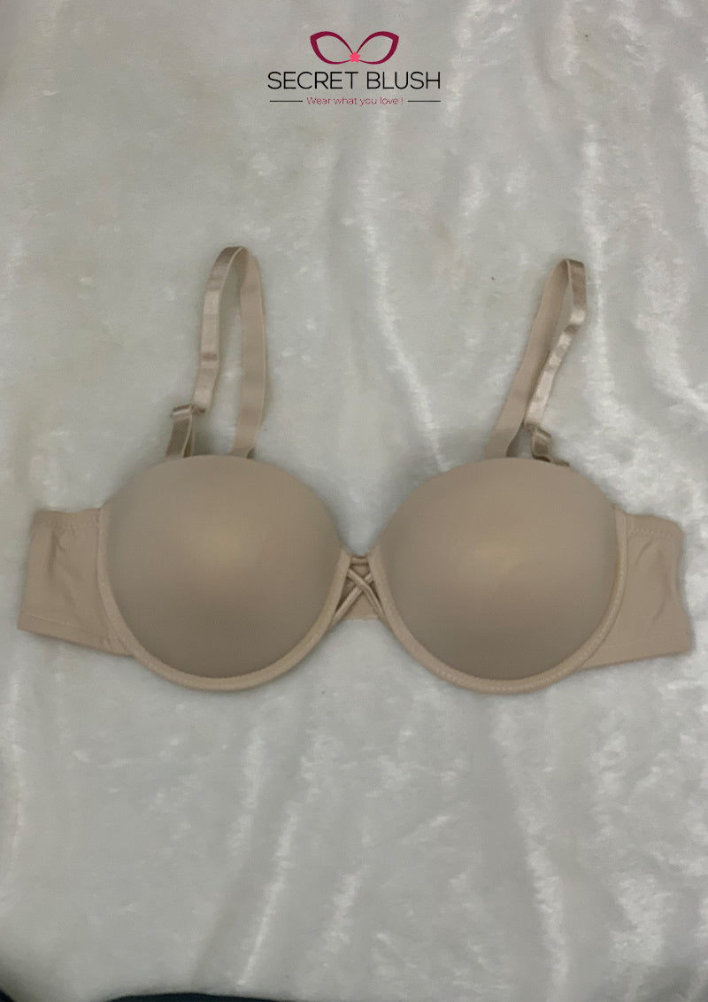 Secret Blush Cross Stitched Padded Bra