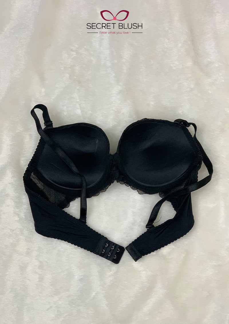 Secret Blush Patterned Padded Bra Set