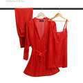 Secret Blush 3 Pieces Silk Nighty