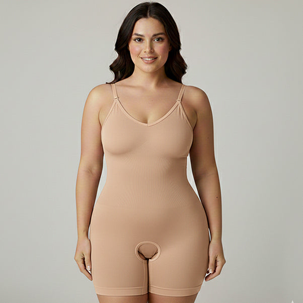 Seamless Full Body Shaper Suit With Adjustable Straps