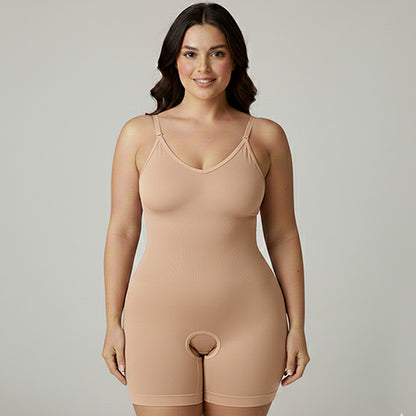 Seamless Full Body Shaper Suit With Adjustable Straps