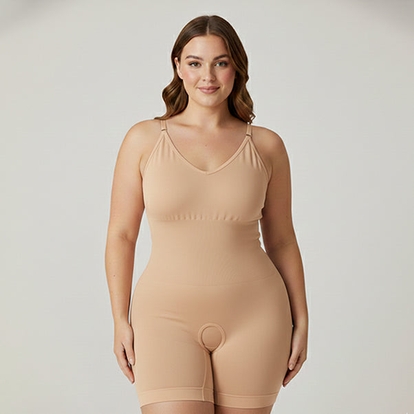 Seamless Full Body Shaper Suit With Adjustable Straps