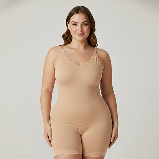 Seamless Full Body Shaper Suit With Adjustable Straps