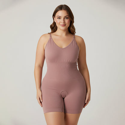 Seamless Full Body Shaper Suit With Adjustable Straps