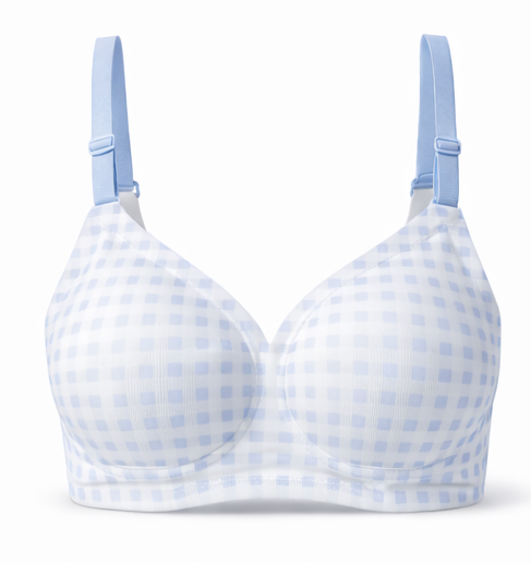 SoftCheck Seamless Printed Padded Bra-Wireless
