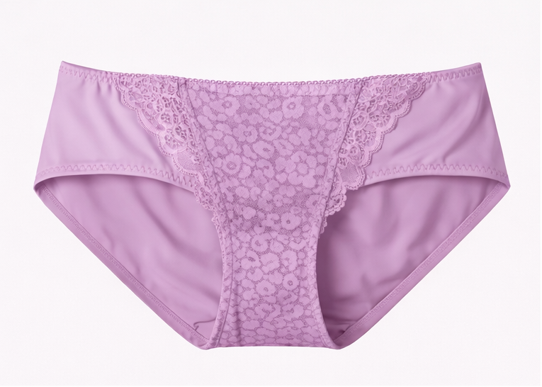 Soft Lace Panel Panty – Smooth Fit Daily Wear Brief