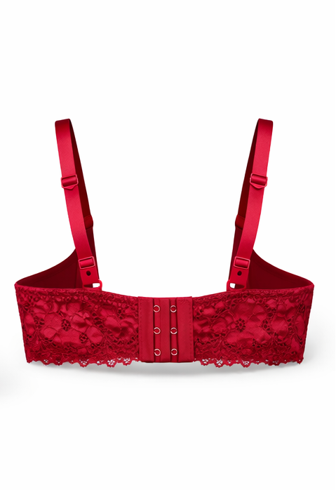 Soft Lace Padded Bra - Flora