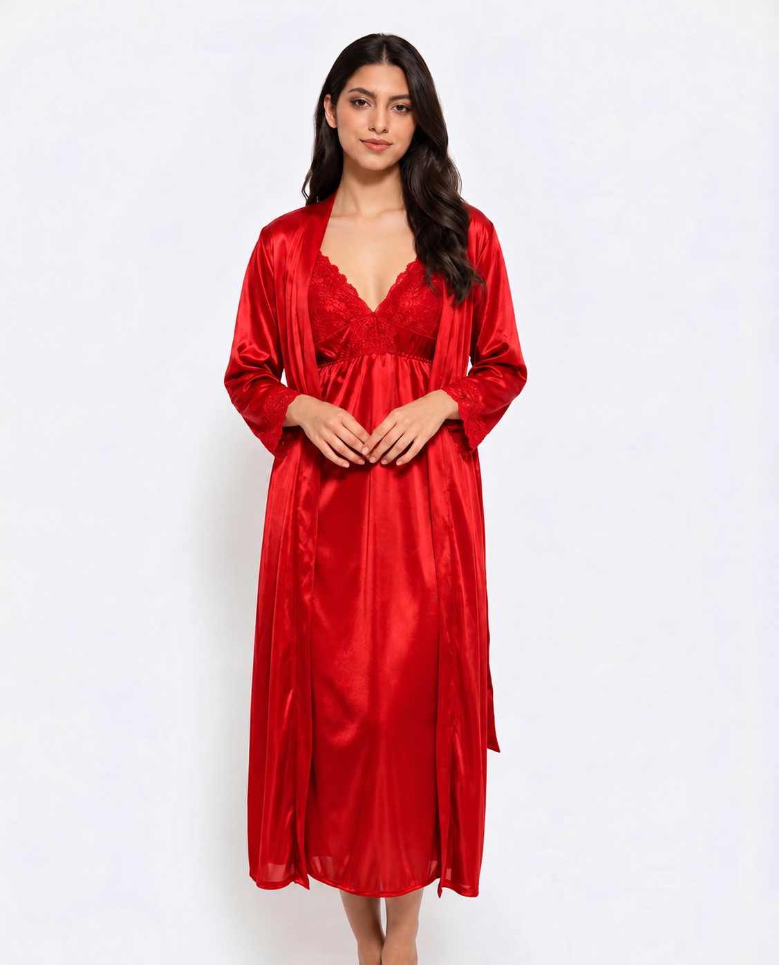 Eternal Lace-Long Gown Set