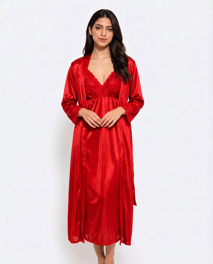 Eternal Lace-Long Gown Set