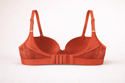 Padded Mesh Side Push-Up Bra