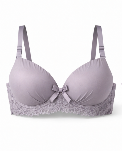 Soft Lace Padded Bra - Flora