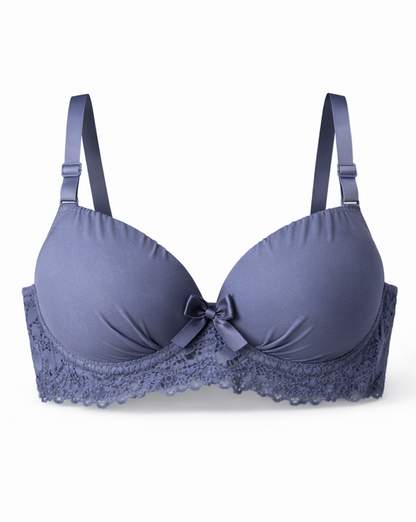 Soft Lace Padded Bra - Flora