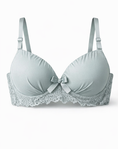 Soft Lace Padded Bra - Flora