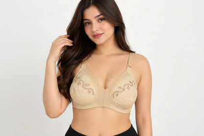 Comfort fit-Cotton bra Non padded wireless