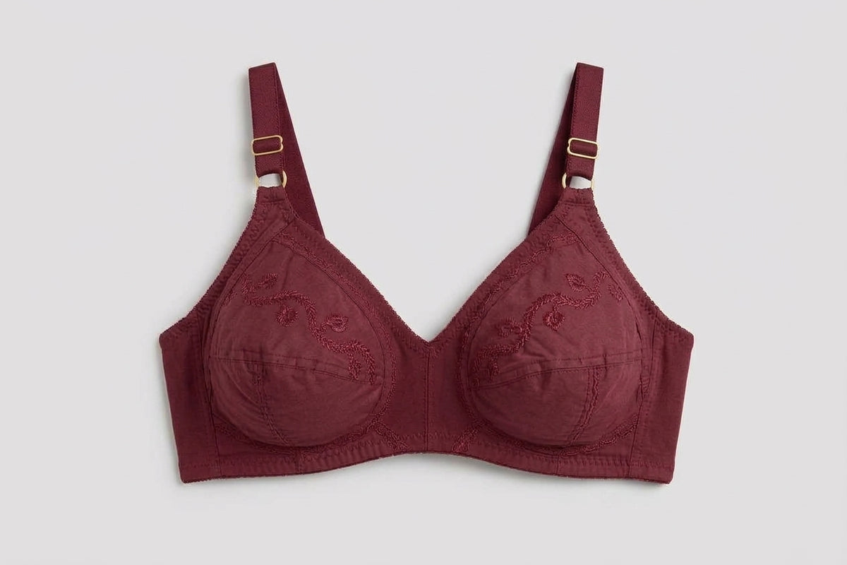 Comfort fit-Cotton bra Non padded wireless