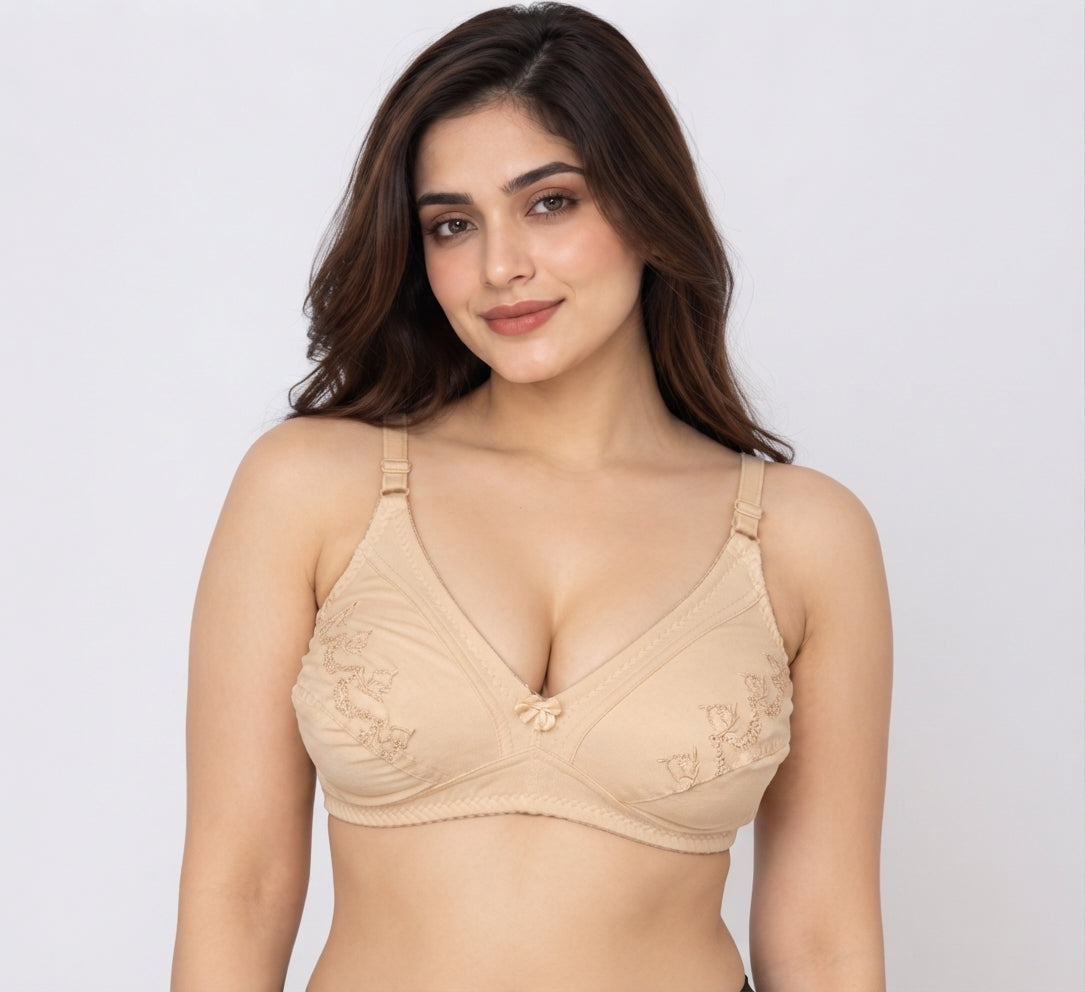 Floral Grace - Unpadded Bra