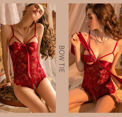 Secret blush Sling Knot Style Short Lingerie