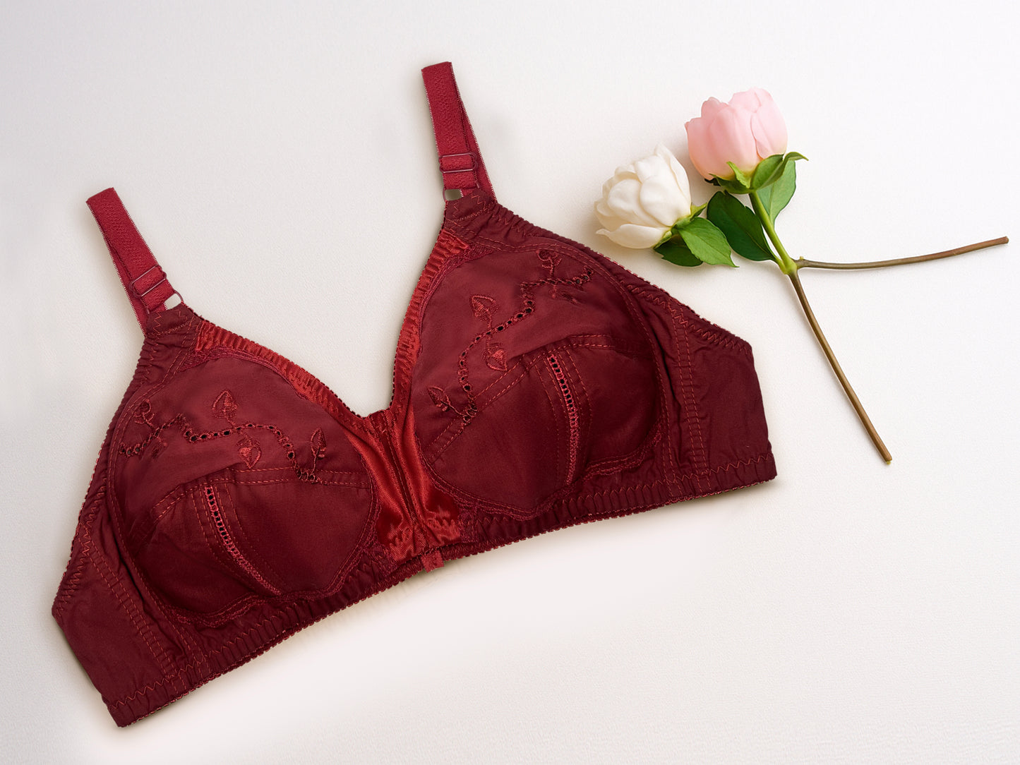 pack of 2 Comfort fit-Cotton bra Non padded wireless