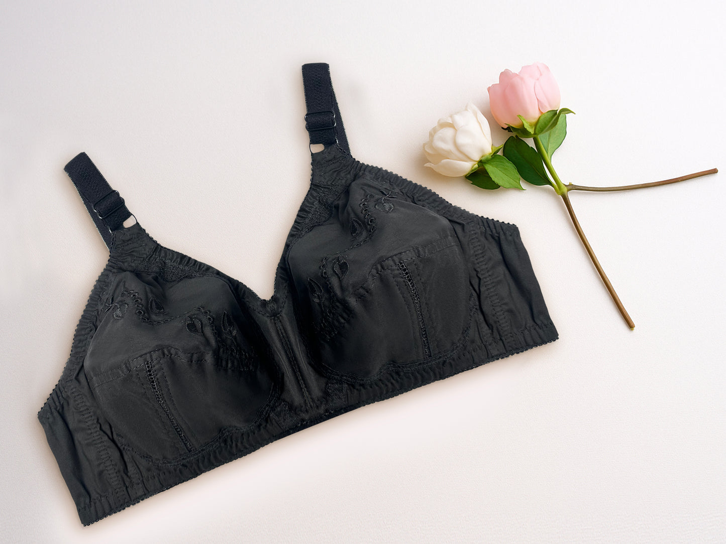 pack of 2 Comfort fit-Cotton bra Non padded wireless