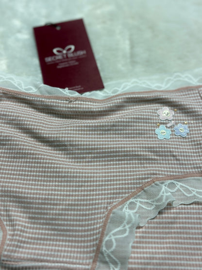 Soft Lace-Trim Cotton Underwear | Everyday Comfort Briefs