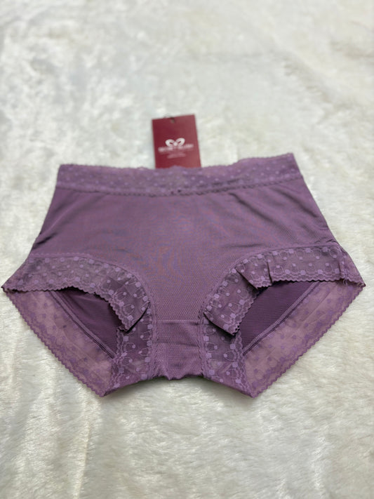 Seamless Lace Trim High-Waist Panty | Ultra-Soft