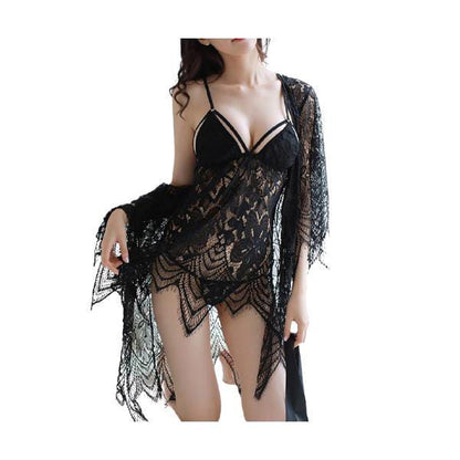 Secret Blush 3-Piece Lace Lingerie Set with Gown, Camisole & Panty