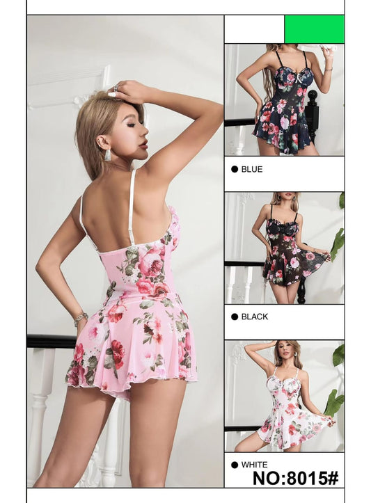 Secret Blush Two Piece Printed Cami set