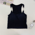 Secret Blush Padded Tank Top With Metal Buckles For Women