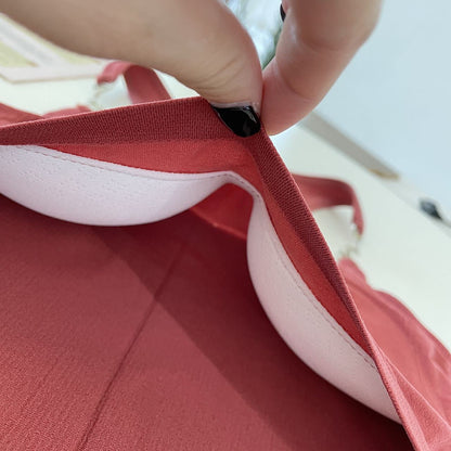 Secret Blush Padded Tank Top With Metal Buckles For Women