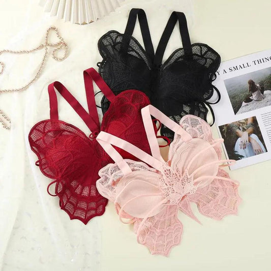 Secret Blush Butterfly Lace Fancy Bra