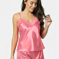 Secret Blush Two Pieces Silk Short Nighty