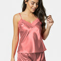 Secret Blush Two Pieces Silk Short Nighty