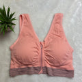 Front Zipper Cotton Comfort Sports Bra