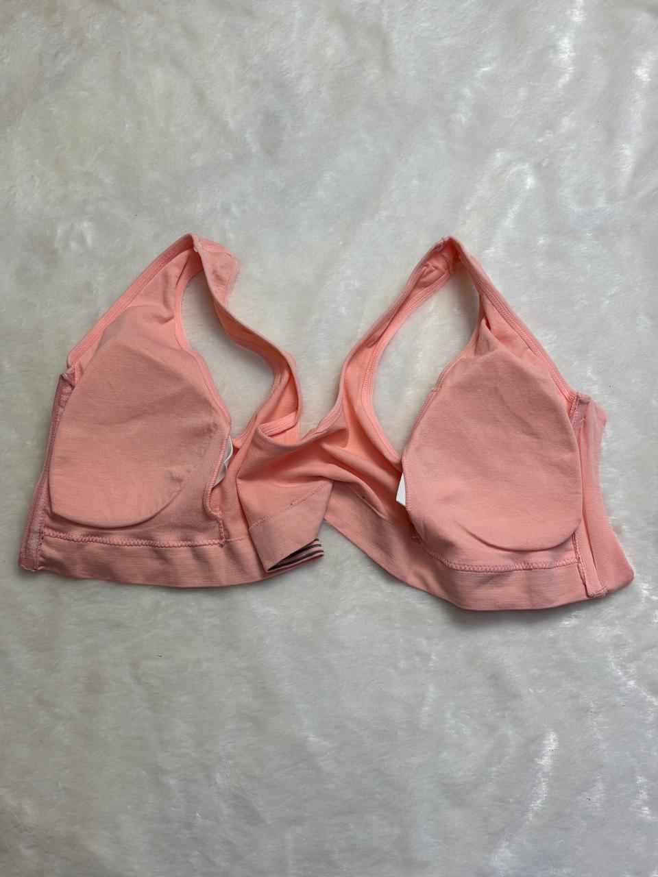 Front Zipper Cotton Comfort Sports Bra