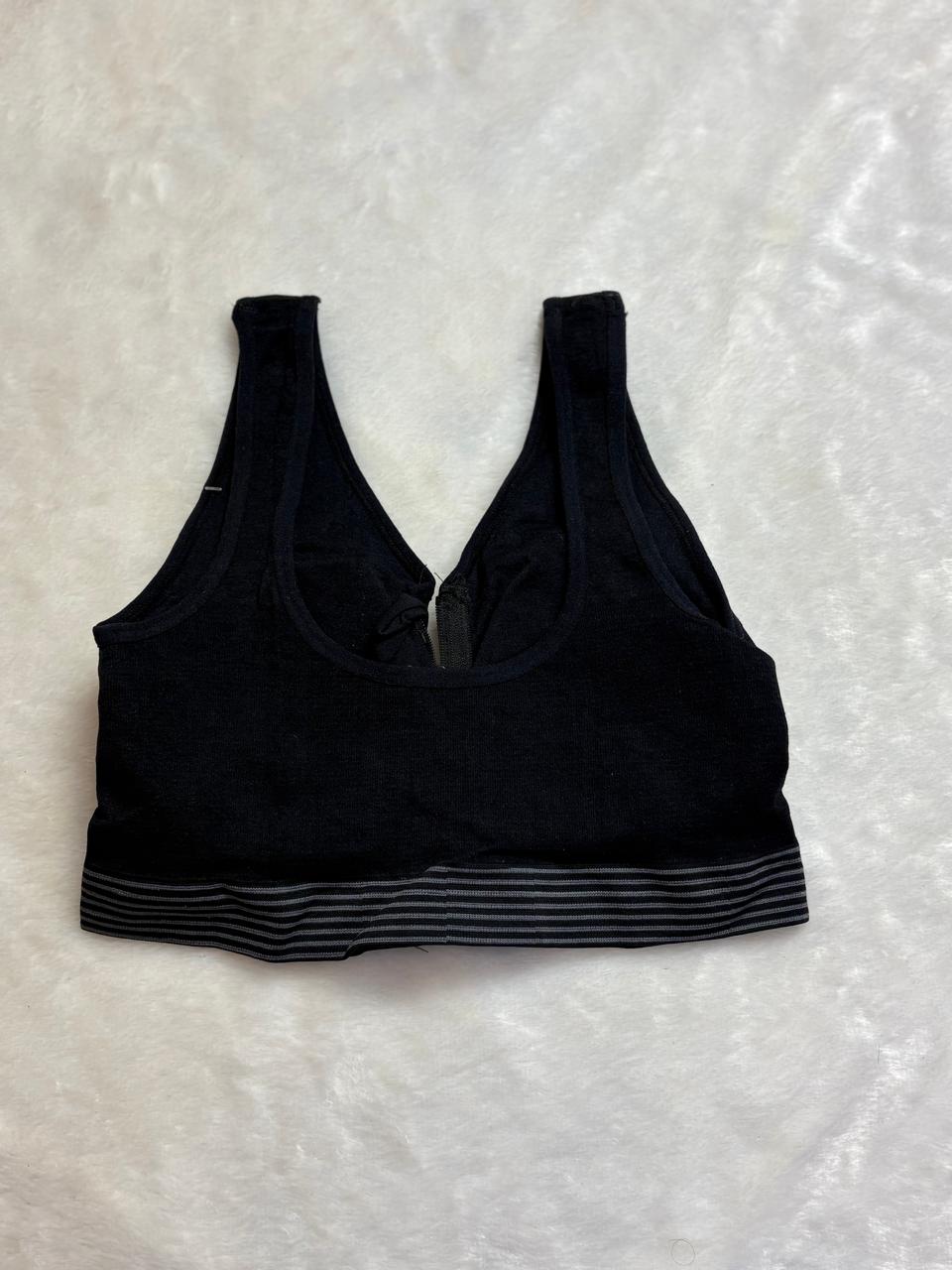 Front Zipper Cotton Comfort Sports Bra