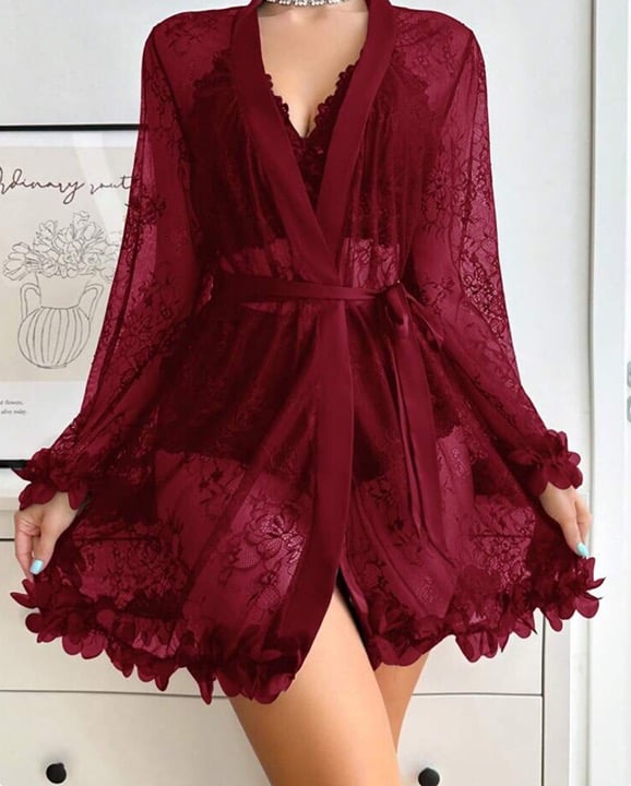 Lace Luxe 3-Piece Set Lingerie Set