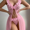Petal Kiss-2 piece Sheer Lingerie Set