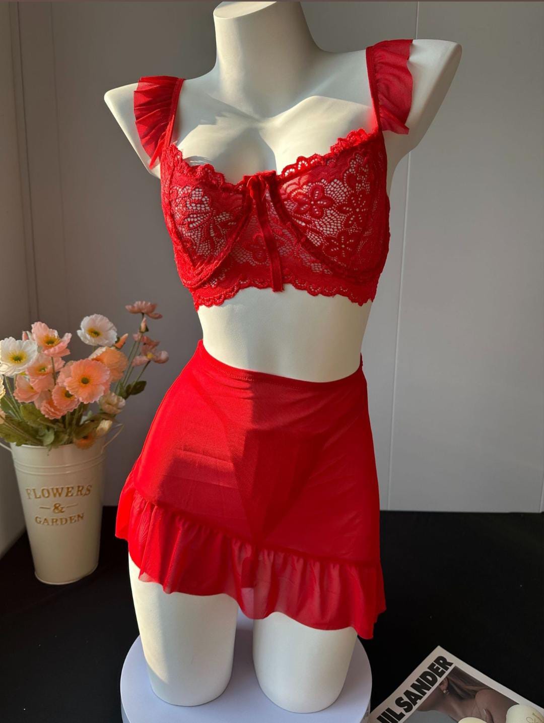 Emerald Muse Lace 2 piece Set