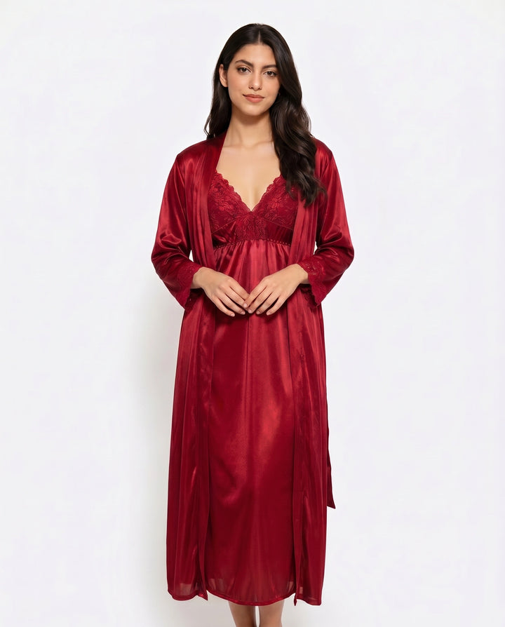 Eternal Lace-Long Gown Set
