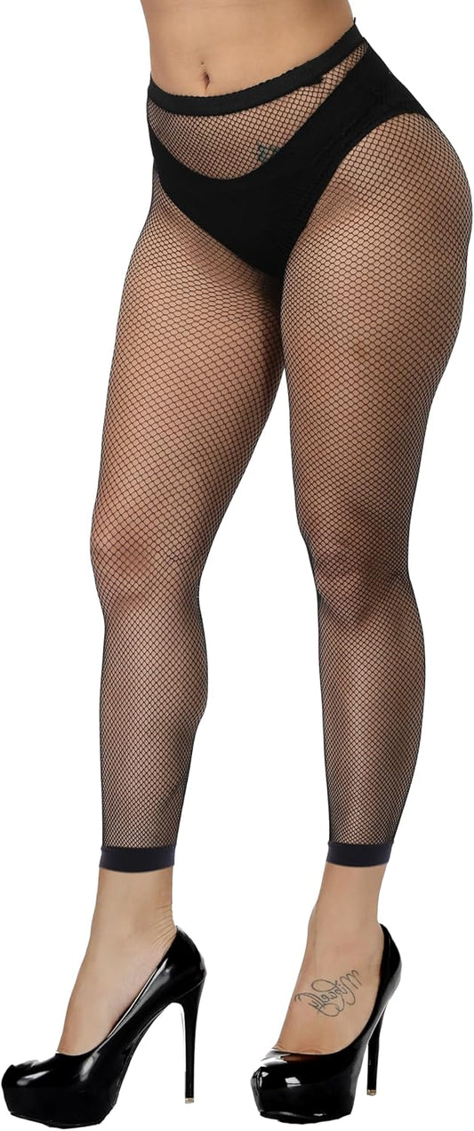 Secret Blush Mesh Foot less Leg Stocking