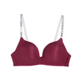 Secret Blush Seamless Strap Wireless Push Up Bralette with Panty