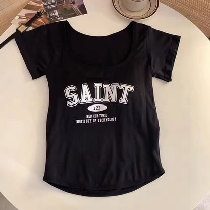 Secret Blush Crop Top Padded T-shirt for women