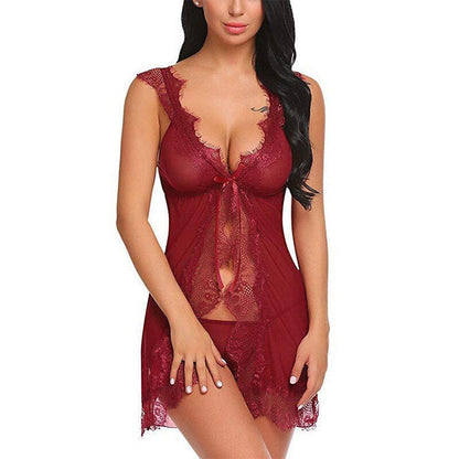 Secret Blush Glam Lace Seduction Babydoll Lingerie