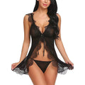 Secret Blush Glam Lace Seduction Babydoll Lingerie