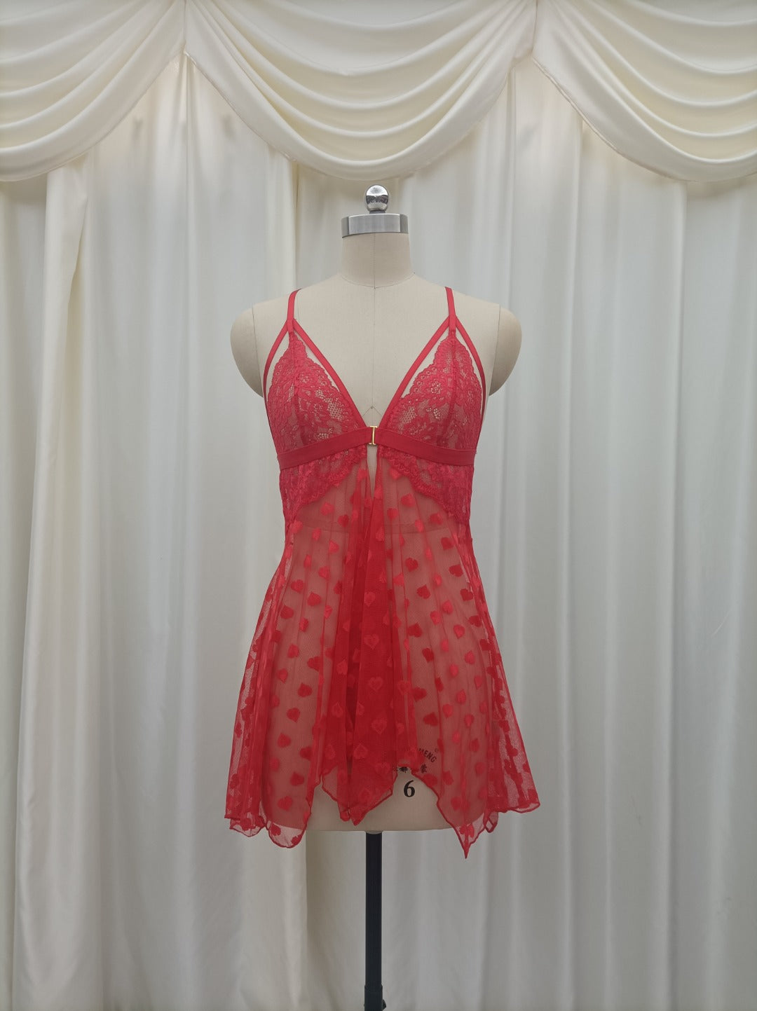 Secret Blush  Heart Mesh Fantasy Lingerie